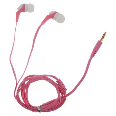 3.5mm Plug Noise Isolating Earphone Headphones for MP3 / CD / DVD / MD, Cable Length: 1.2m, Model: KA-09(Pink)