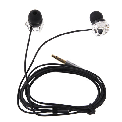 Metal Version of the Diamond Skull 3.5mm Plug in-Ear Earphone for iPod / iPhone / MP3 / MP4, Cable Length: 1.2m