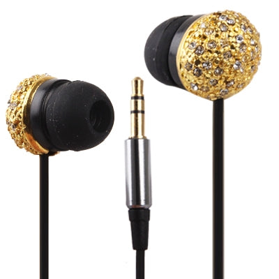 Metal Version of the Diamond Circular 3.5mm Plug in-Ear Earphone for iPod / iPhone / MP3 / MP4, Cable Length: 1.2m