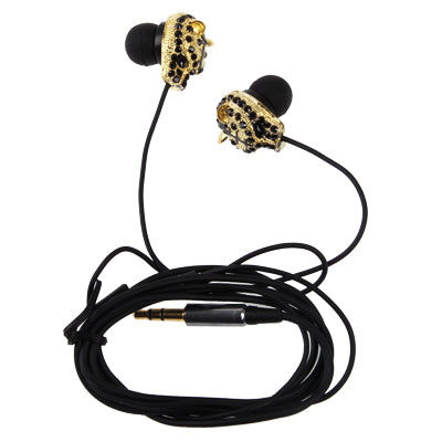 Metal Version of the Diamond Head of Tiger Model 3.5mm Plug in-Ear Earphone for iPod / iPhone / MP3 / MP4, Cable Length: 1.2m