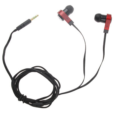 3.5mm Jack Super Bass In Ear Headphones , Cable length: 1.2m(Red)