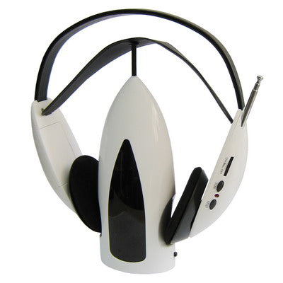 Wireless Super Bass Headphone with FM Radio(White)