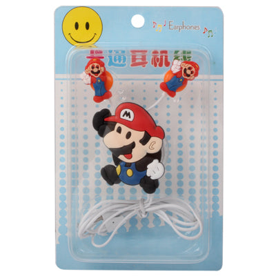 Mario 3.5mm Plug in-Ear Earphone for iPod / iPhone / MP3 / MP4, Cable Length: 1m