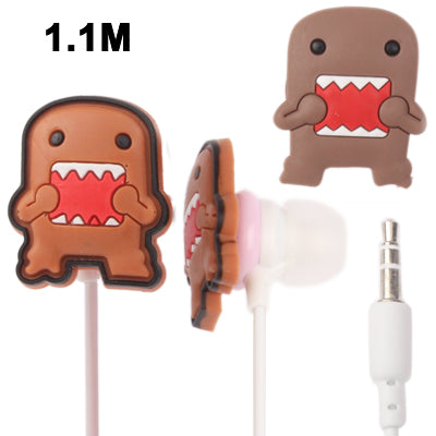 Domo-Kun 3.5mm Plug in-Ear Earphone for iPod / iPhone / MP3 / MP4, Cable Length: 1m