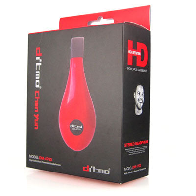 Ditmo DM-4700 Stereo Headphone for iPod / MP3 player / Mobile phones / Other Devices with a Standard 3.5mm headphone Jack , Cord Length:1.2m(Red)