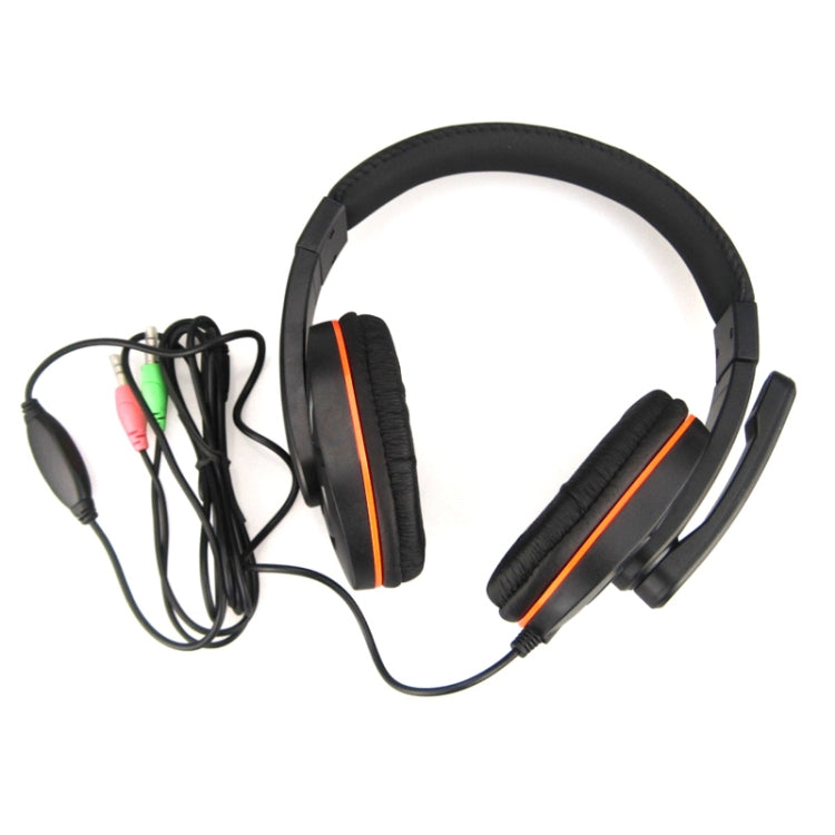 CHENYUN CY-711 Stereo Headphones with Microphone & Volume Control, Standard 3.5mm headphone Jack, Cord Length: 2m(Black)