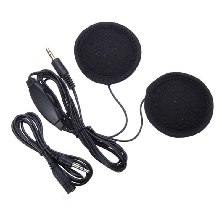 3.5mm Motorcycle Helmet Earphone with Mic for iPhone / Samsung / HTC / Xiaomi / Nokia(Black)