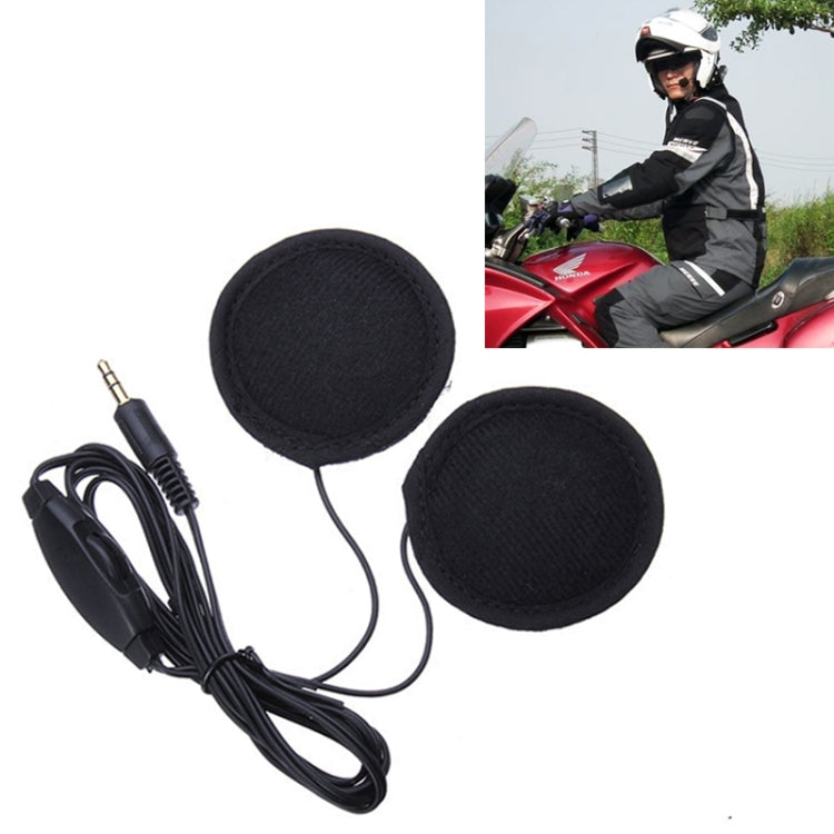 3.5mm Motorcycle Helmet Earphone with Mic for iPhone / Samsung / HTC / Xiaomi / Nokia(Black)