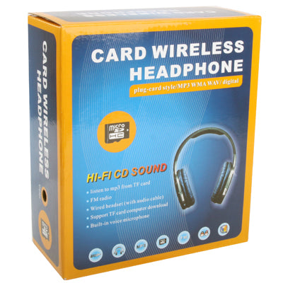 Stereo Headphone with Mic, Support TF Card, FM radio