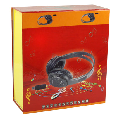 2.4 GHz Wireless Headphones with Microphone(Black)