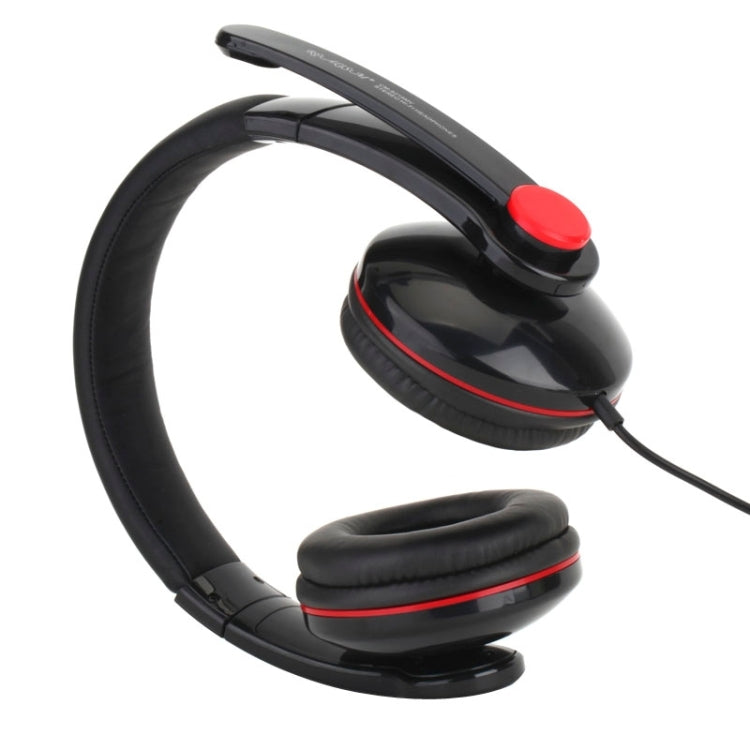 Universal Stereo Headset with Mic for Computer, Cable Length: 1.5m (Black + Red)