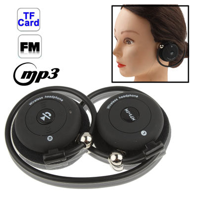 Folding Bluetooth MP3 Headset with Microphone, Support FM Radio & TF Card Reader(Black)