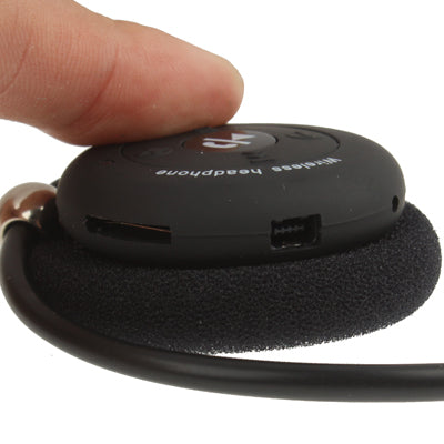Folding Bluetooth MP3 Headset with Microphone, Support FM Radio & TF Card Reader(Black)