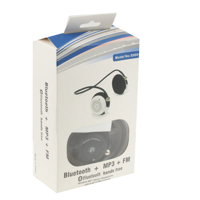Folding Bluetooth MP3 Headset with Microphone, Support FM Radio & TF Card Reader(Black)