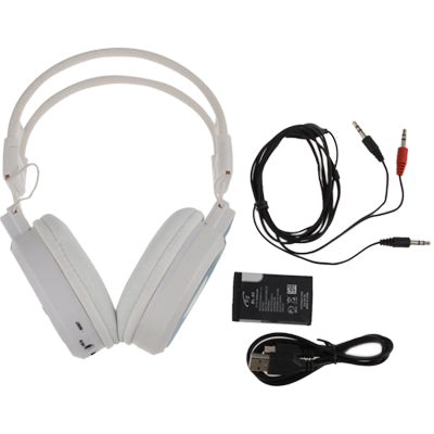 High Definition Powered Stereo Wireless HI-FI TF Card Headphone / MP3 Player with LCD Screen Display & FM Radio, Include Lithium Battery
