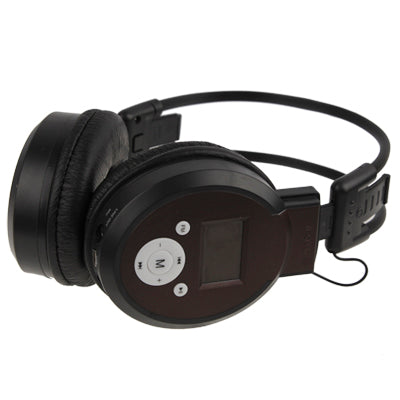 High Definition Powered Stereo Wireless HI-FI TF Card Headphone / MP3 Player with LCD Screen Display & FM Radio, Include Lithium Battery