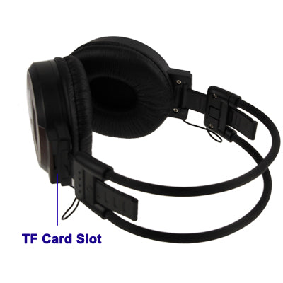 High Definition Powered Stereo Wireless HI-FI TF Card Headphone / MP3 Player with LCD Screen Display & FM Radio, Include Lithium Battery