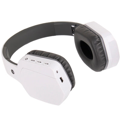 2.4G Stereo 20 Meters Wireless Digital Headphone with Microphone, built in Lithium battery(White)