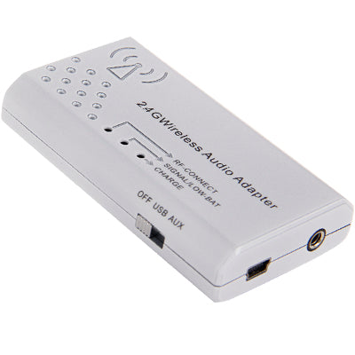 2.4G Stereo 20 Meters Wireless Digital Headphone with Microphone, built in Lithium battery(White)