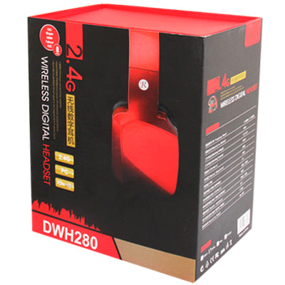 2.4G Stereo 20 Meters Wireless Digital Headphone with Microphone, built in Lithium battery(White)