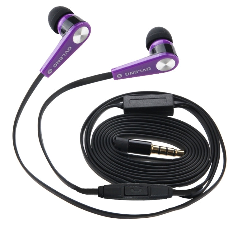 OVLENG Stereo Hands-free Earphone with Mic, Length: 1.2m, For iPhone, iPad, iPod, Samsung, HTC, Sony, Huawei, Xiaomi and other Audio Devices