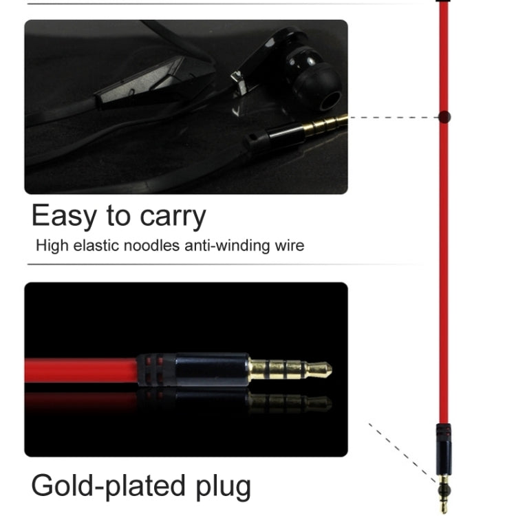 OVLENG Stereo Hands-free Earphone with Mic, Length: 1.2m, For iPhone, iPad, iPod, Samsung, HTC, Sony, Huawei, Xiaomi and other Audio Devices(Black)