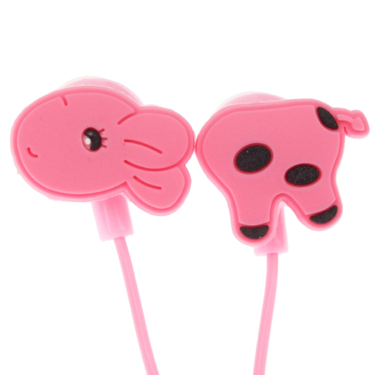 3.5mm Cute Giraffe In Ear Earphone for MP3 / MP4 / iPod / iPhone (Cable Length: 1.2m)(Pink)