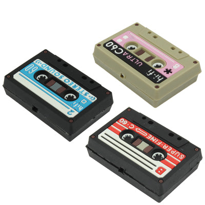 Unique Mini Cassette Tape Shaped Headset Cables Organizer/Winder (Random Color Delivery)(Red)