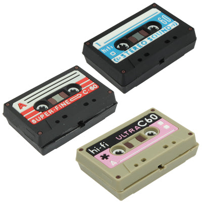Unique Mini Cassette Tape Shaped Headset Cables Organizer/Winder (Random Color Delivery)(Red)