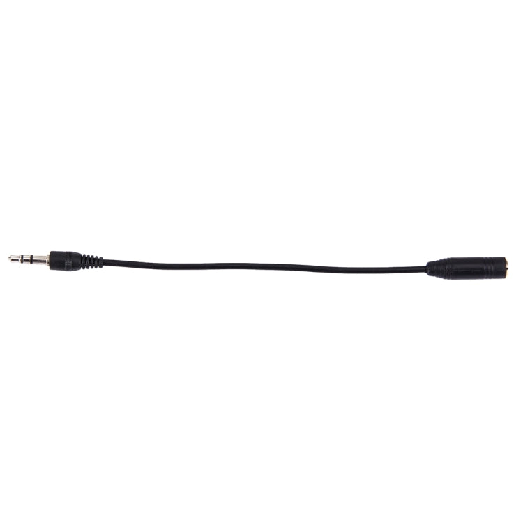 3.5 Male to 2.5 Female Converter Cable, Length: 17cm(Black)