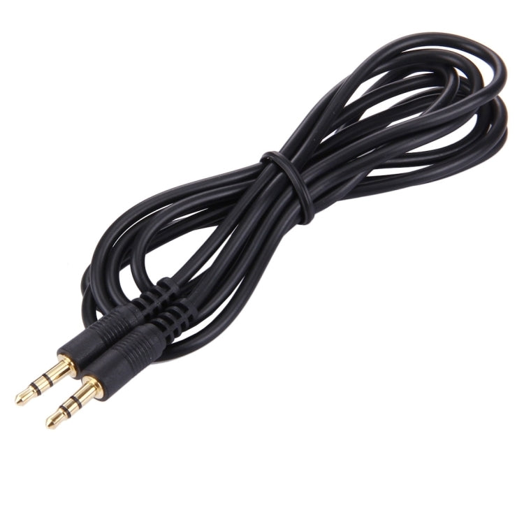 1.5m 3.5mm Male to 3.5mm Male Plug Stereo Audio Aux Cable (Black + Gold Plated Connector)