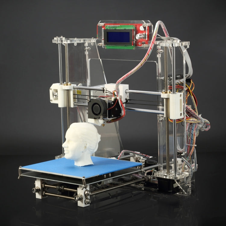 Z605S 3D Printer Desktop Printer High Precision Acrylic Frame Three-Dimensional Physical Printer with LED Screen (Using 1.75mm Printing Supplies)