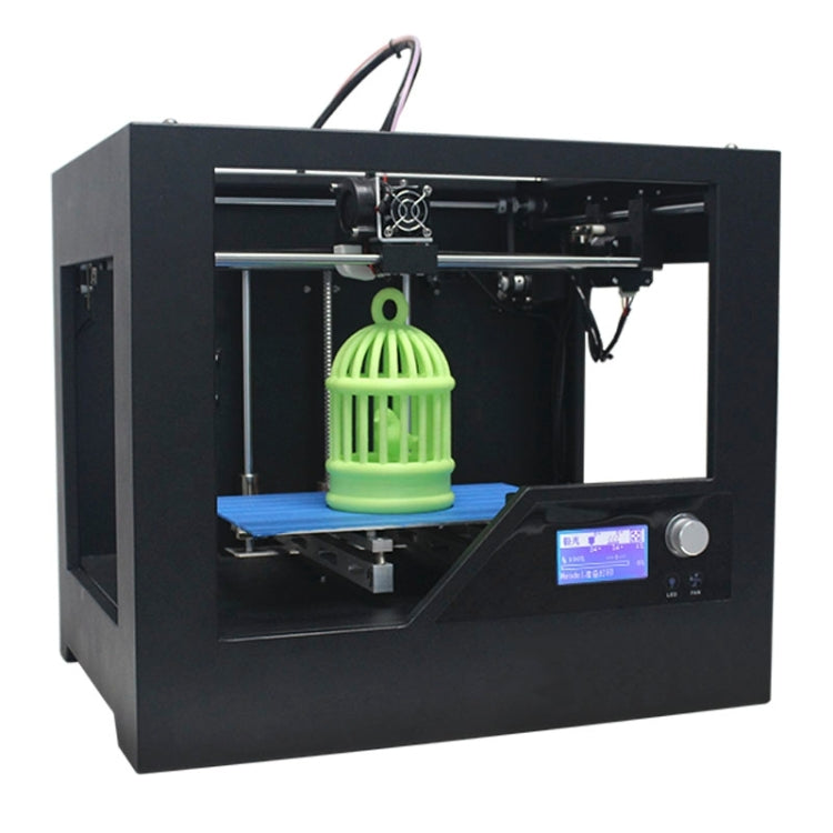 Z-603S 3D Desktop High Precision Metal Frame Three-Dimensional Physical Printer, Recommended use 1.75mm printing supplies(Black)