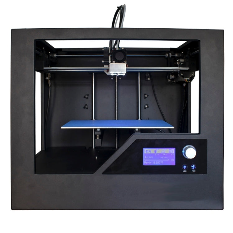 Z-603S 3D Desktop High Precision Metal Frame Three-Dimensional Physical Printer, Recommended use 1.75mm printing supplies(Black)