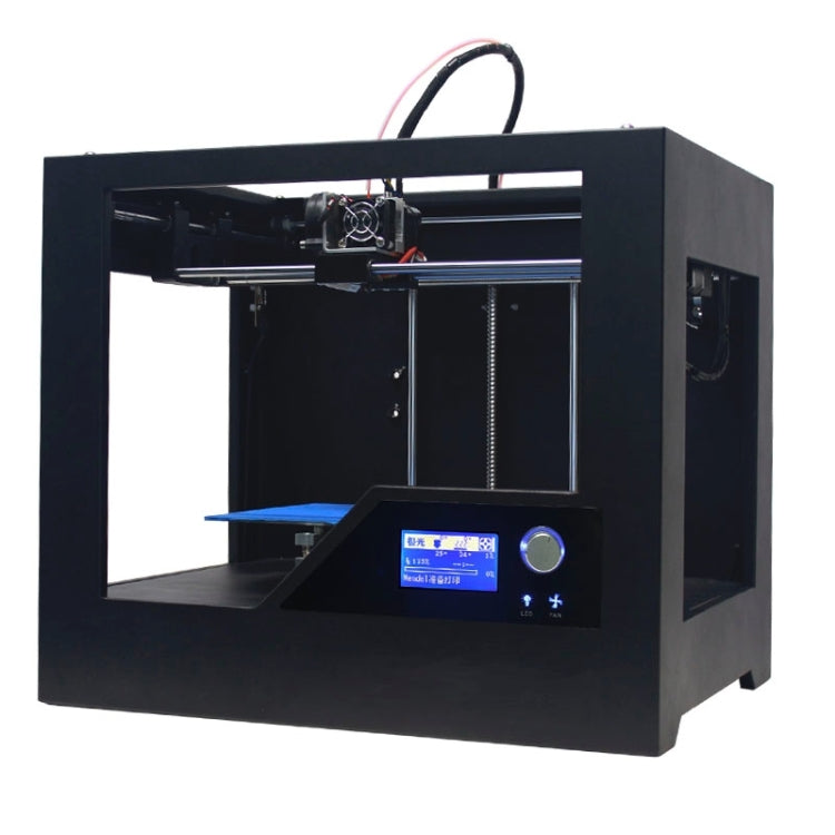 Z-603S 3D Desktop High Precision Metal Frame Three-Dimensional Physical Printer, Recommended use 1.75mm printing supplies(Black)
