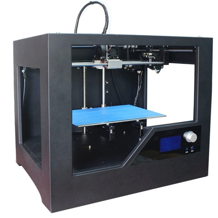Z-603S 3D Desktop High Precision Metal Frame Three-Dimensional Physical Printer, Recommended use 1.75mm printing supplies(Black)