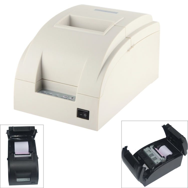 9 Pin Serial Dot Matrix Receipt Printer (ZJ-7650)(White)