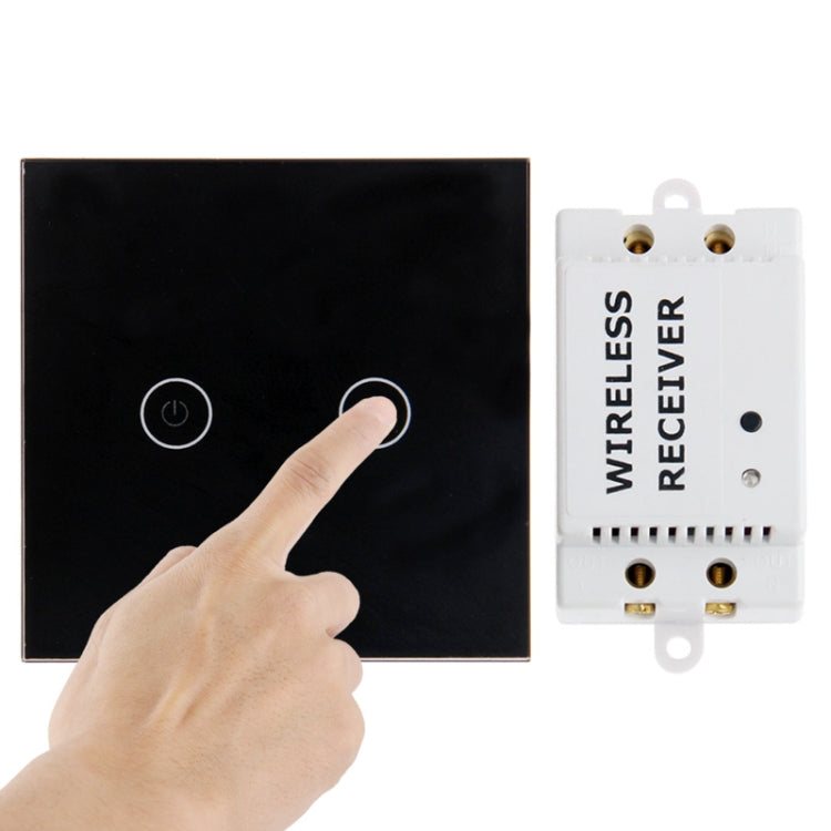 2 Ways Wireless Remote Control Light Touch Switch, Spectrum: 433.92MHz, Remote Control Distance: 30m