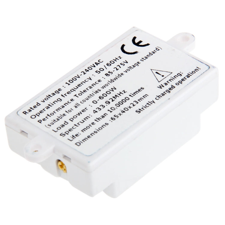 2 Ways Wireless Remote Control Light Touch Switch, Spectrum: 433.92MHz, Remote Control Distance: 30m