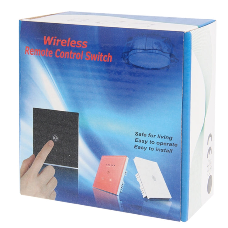 2 Ways Wireless Remote Control Light Touch Switch, Spectrum: 433.92MHz, Remote Control Distance: 30m