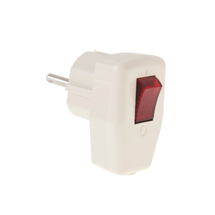 EU Plug with Switch On/Off Function, Safety Fused, Wall Home AC Power Charger Adapter