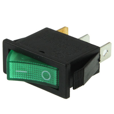 Rocker Switch 3 Pin ON / OFF 16A 250V AC / 20A 125V AC, Suitable for 10mm x 30mm Interface