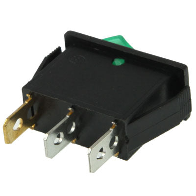 Rocker Switch 3 Pin ON / OFF 16A 250V AC / 20A 125V AC, Suitable for 10mm x 30mm Interface