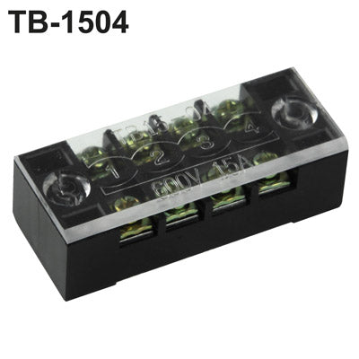 TB-1504 600V 15A Double Row 4 Position Terminal Connector (15A / 4P)