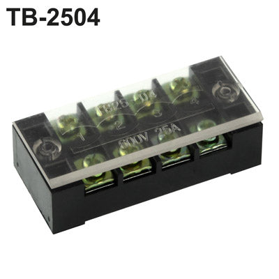 TB-2504 600V 25A Double Row 4 Position Terminal Connector (25A / 4P)