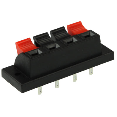 4 Position Push Type Speaker Terminal Connector