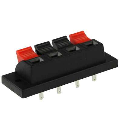 4 Position Push Type Speaker Terminal Connector (Small Size)