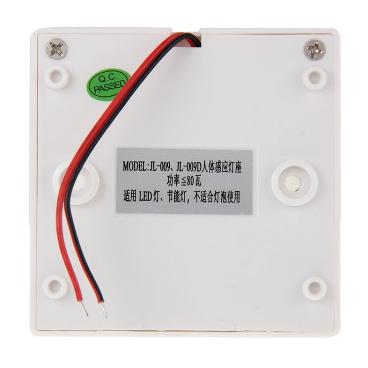 JL-009 Delay Switch Type Human Infrared Induction E27 Lamp Holder, Detection Range: 5-8m(White)