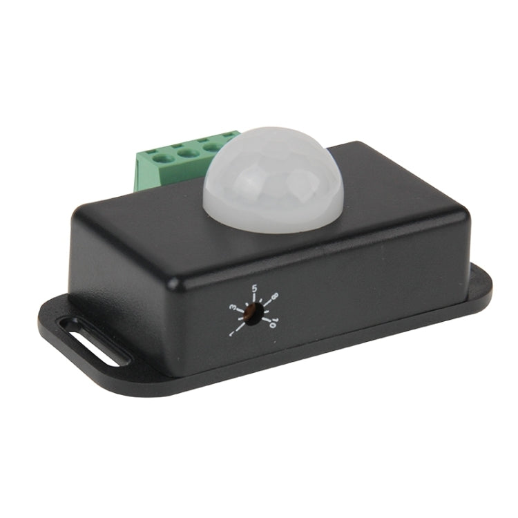 PIR-8 DC 12V-24V 6A Infrared PIR Motion Sensor Switch, Detection Range: 8m(Black)