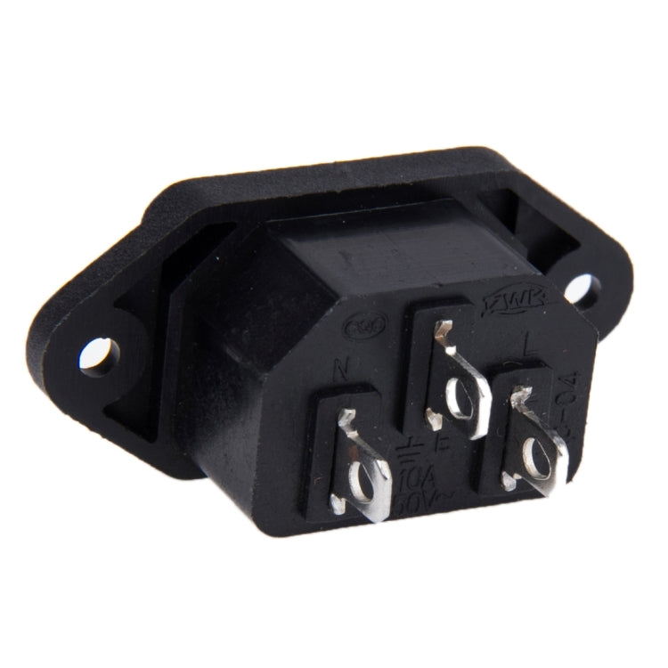 50 PCS Male 3 Pin Panel Mounting Power Inlet Socket